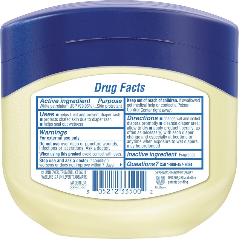Vaseline 100% Pure Petroleum Jelly Original - 13 Oz Skin Protectant - Image 2